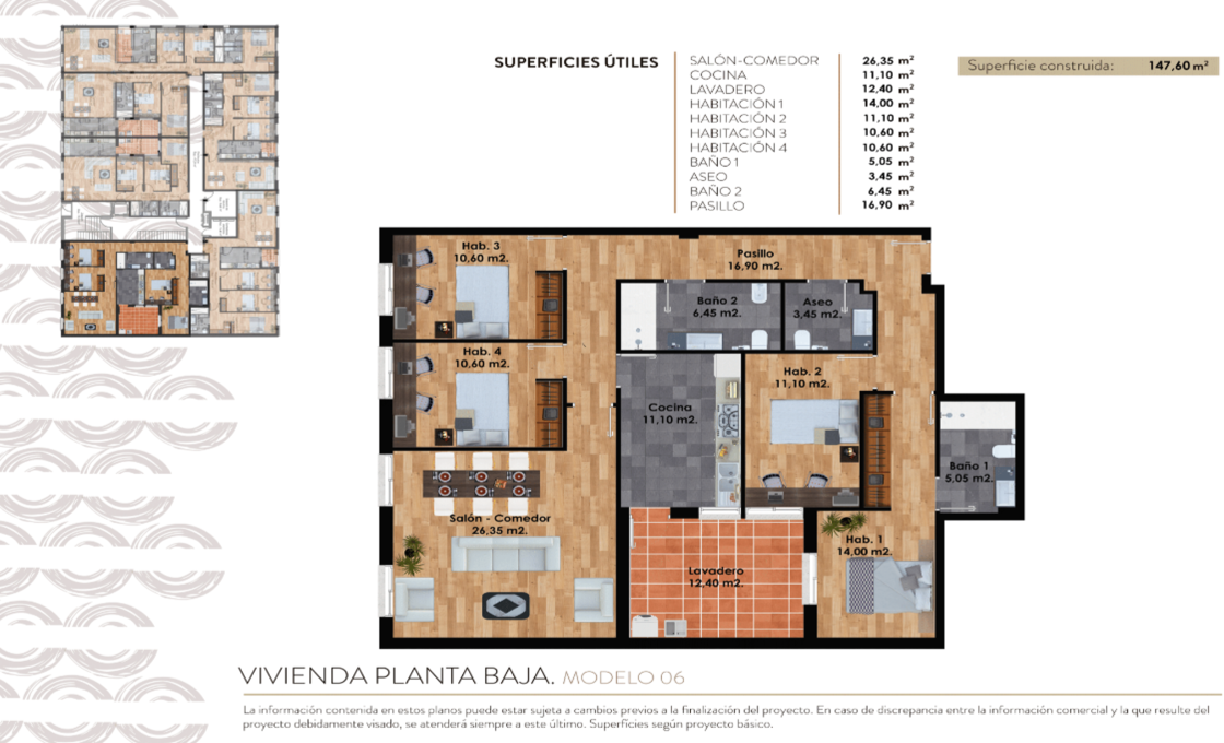 Torre-Pacheco, 30700, Espagne, 3 Chambres à coucher Chambres à coucher, ,2 Salle de bainSalle de bain,Appartement,Bien neuf,2778