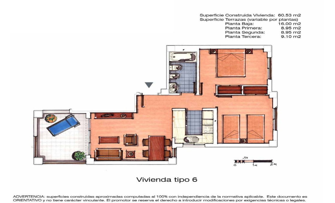 Roldán- 30709- Espagne, 2 Chambres à coucher Chambres à coucher, ,1 la Salle de bainSalle de bain,Appartement,À vendre,2867